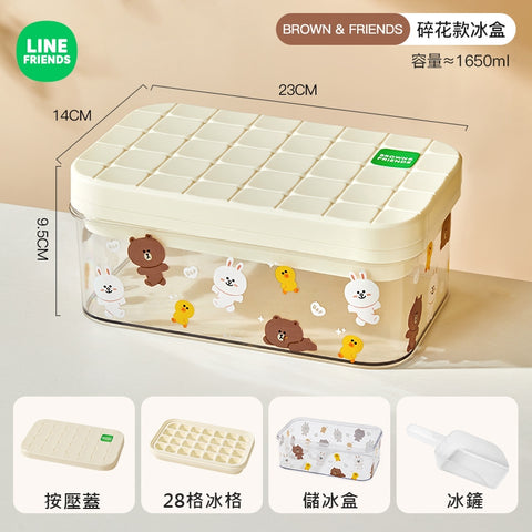 LINE FRIENDS 冰格 方形冰盒 水果冰塊模具 Ice Cube Tray Box <LINE_0097>