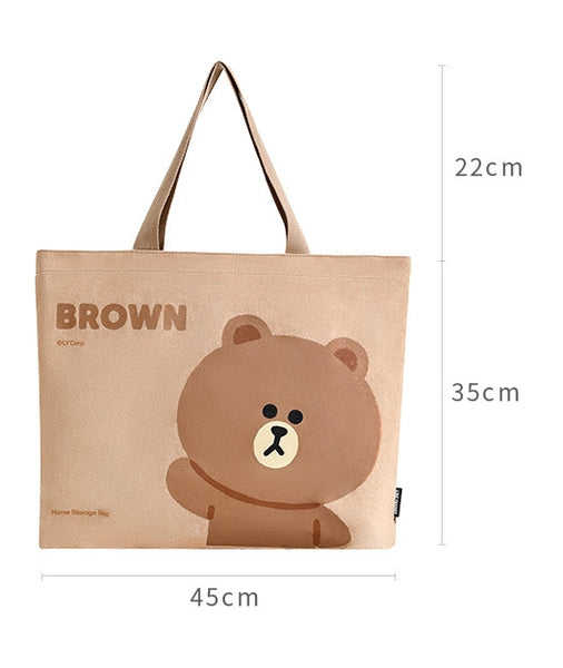 LINE FRIENDS 帆布 側揹袋 單肩包Shoulder Side Bag <LINE_0099>