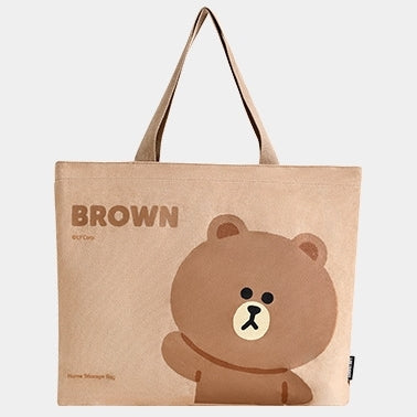 LINE FRIENDS 帆布 側揹袋 單肩包Shoulder Side Bag <LINE_0099>