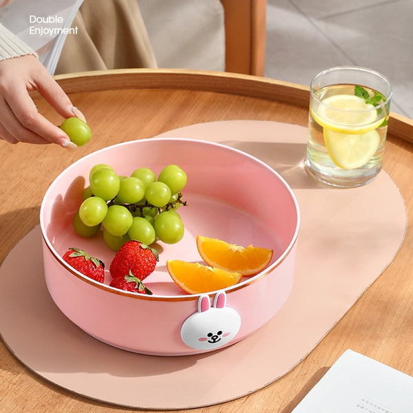 LINE FRIENDS 多功能360°圓形旋轉收納盤 Multifunction 360° Round Turntable Storage Tray <LINE_0101>