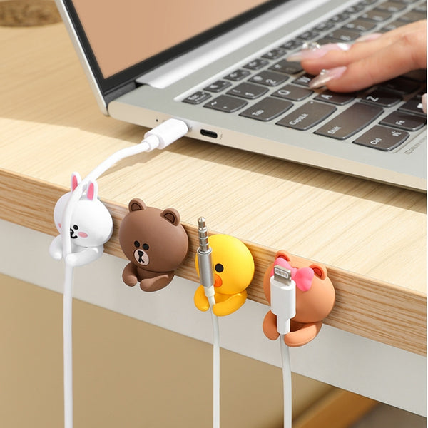 LINE FRIENDS 充電線固定器 Charging USB Cable Clip <LINE_0104>