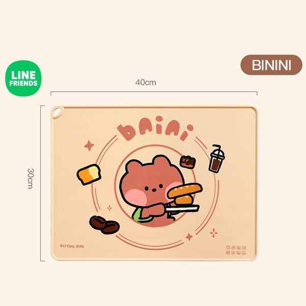 LINE FRIENDS 防燙隔熱 矽膠餐枱墊 Silicone Table Mat <LINE_0106>