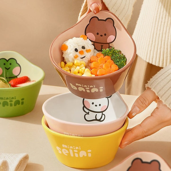 LINE FRIENDS 陶瓷 飯碗 Ceramic Rice Bowl <LINE_0107>