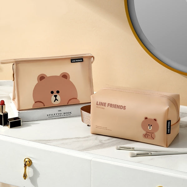 LINE FRIENDS PVC 代妝包 收納袋 PVC Makeup Storage Bag <LINE_0108>