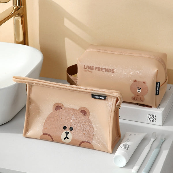 LINE FRIENDS PVC 代妝包 收納袋 PVC Makeup Storage Bag <LINE_0108>