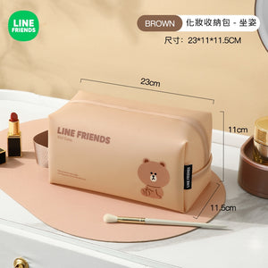 LINE FRIENDS PVC 代妝包 收納袋 PVC Makeup Storage Bag <LINE_0108>