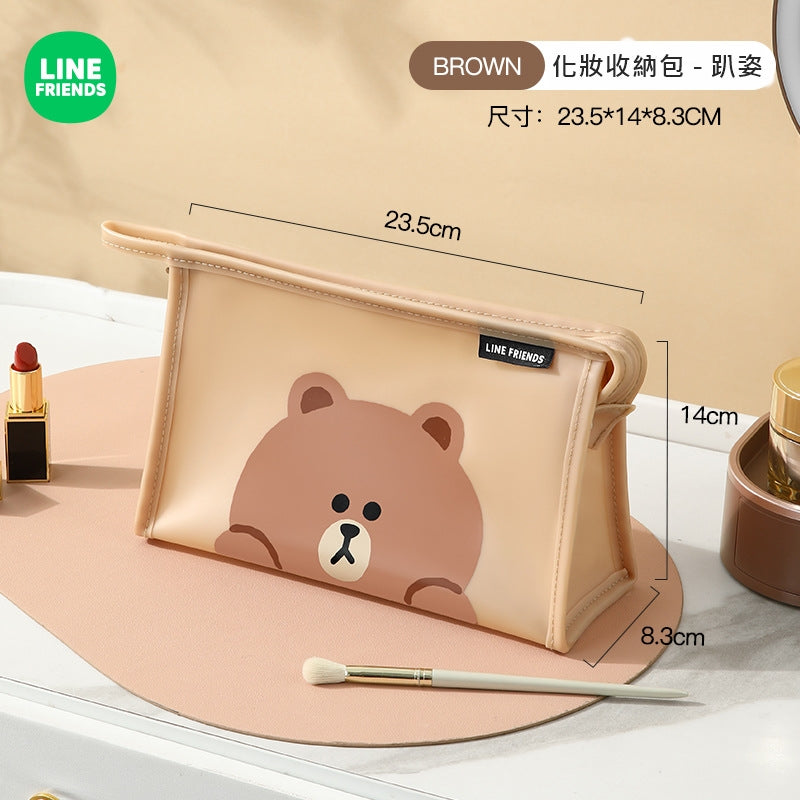 LINE FRIENDS PVC 代妝包 收納袋 PVC Makeup Storage Bag <LINE_0108>