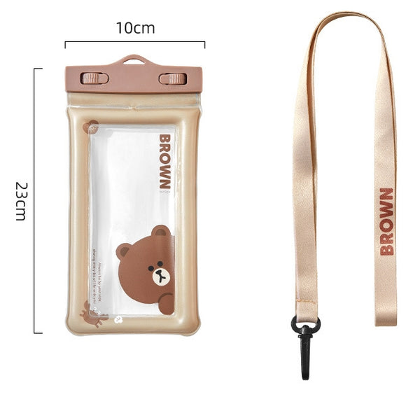 LINE FRIENDS 手機防水袋 潛水游泳防水包 觸控靈敏 Mobile Phone Touch Sensitive Waterproof Bag <LINE_0110>