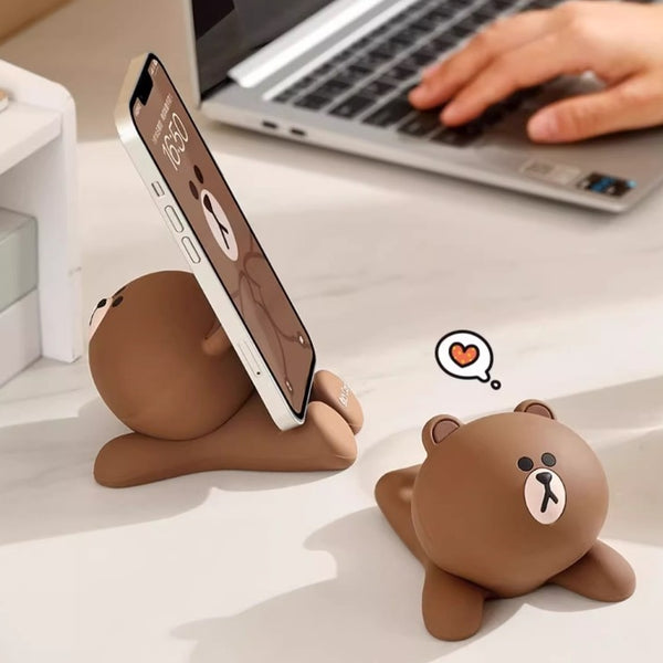 LINE FRIENDS 立體造型擺設 平板電腦支架 電話手機座 Modeling Tablet Phone Holder <LINE_0114>