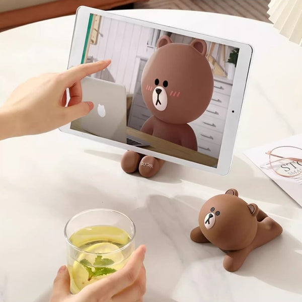 LINE FRIENDS 立體造型擺設 平板電腦支架 電話手機座 Modeling Tablet Phone Holder <LINE_0114>