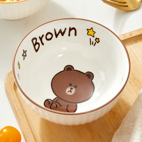 LINE FRIENDS 一套4款 4.5" 陶瓷碗 4pcs/Set 4.5" Ceramic Bowl <LINE_0122>