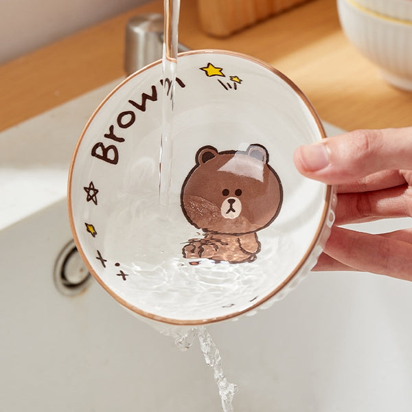 LINE FRIENDS 一套4款 4.5" 陶瓷碗 4pcs/Set 4.5" Ceramic Bowl <LINE_0122>