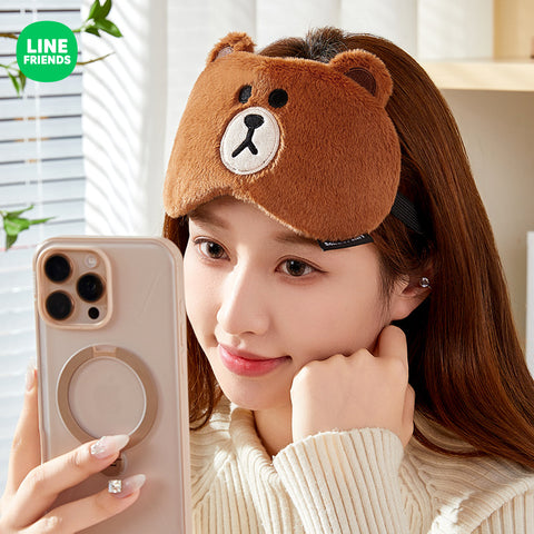 LINE FRIENDS 毛絨眼罩 Plush Eye Mask <LINE_0151>