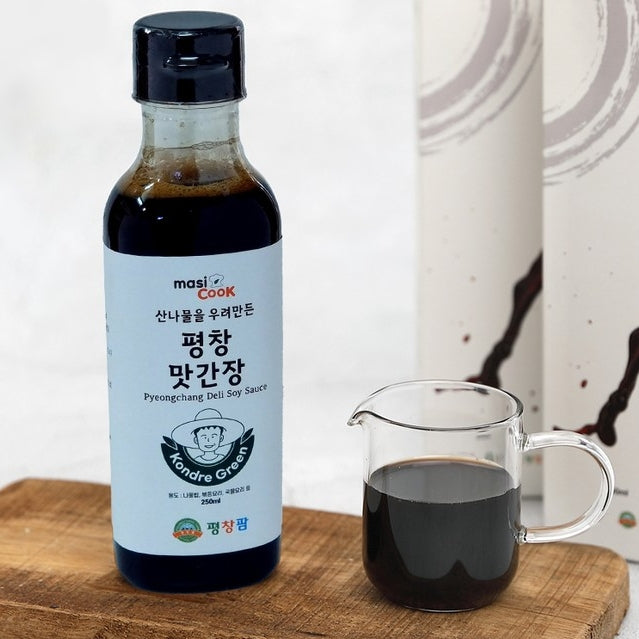 韓國 masiCook 平昌熟食野菜醬油 (韓國手工釀造) Korean masiCook Pyeongchang Deli Wild Vegetable Soy Sauce 250ml평창맛간장