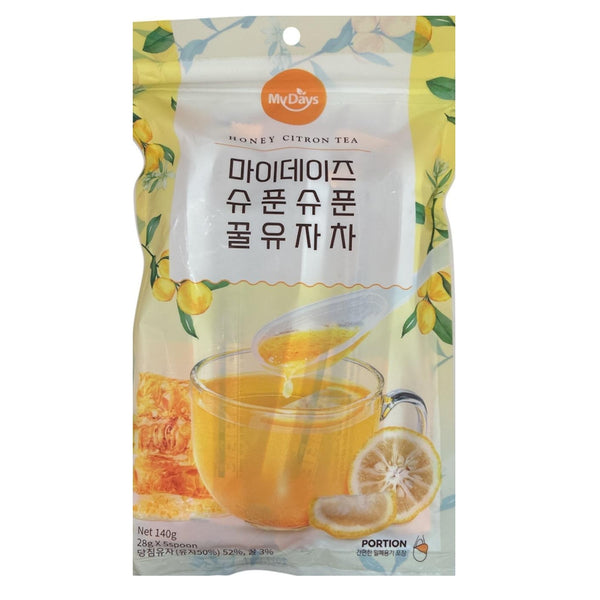 韓國MyDays 蜂蜜柚子茶  Korea MyDays Honey Citron Tea 28g x5