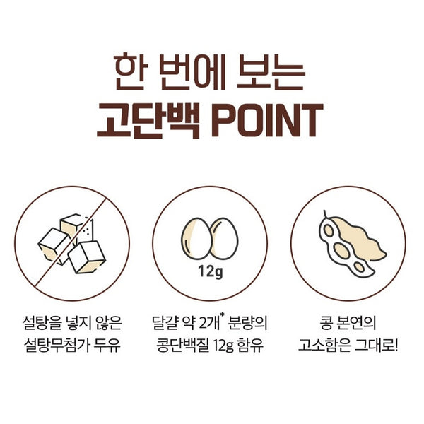 韓國Sunup韓國飲品 高蛋白質12g 無添加糖 黑豆豆奶 Korean Sunup High Protein 12g Black Soy Bean Milk 190ml x24