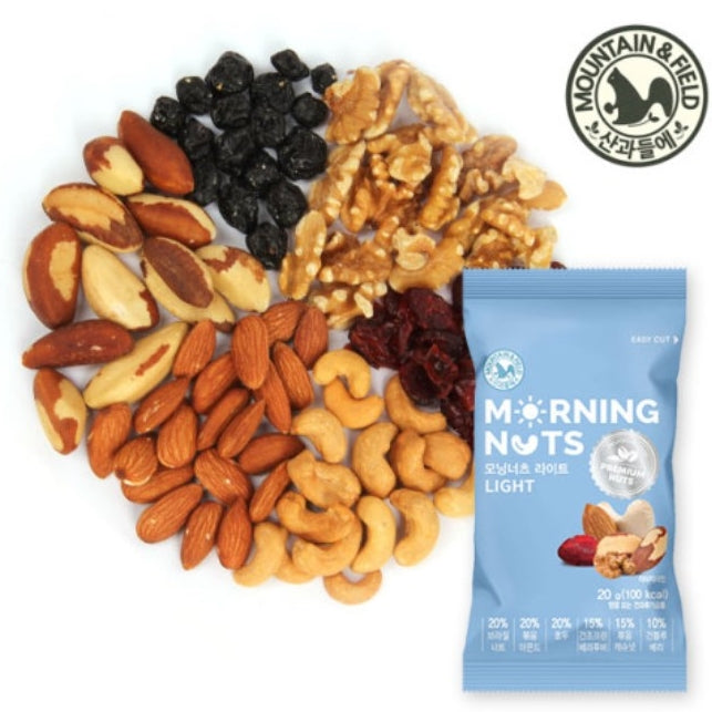 韓國Mountain & Field早晨版輕盈 每日果仁日常堅果 10包 Korea Mountain & Field Morning Nuts (Light) 10 bags