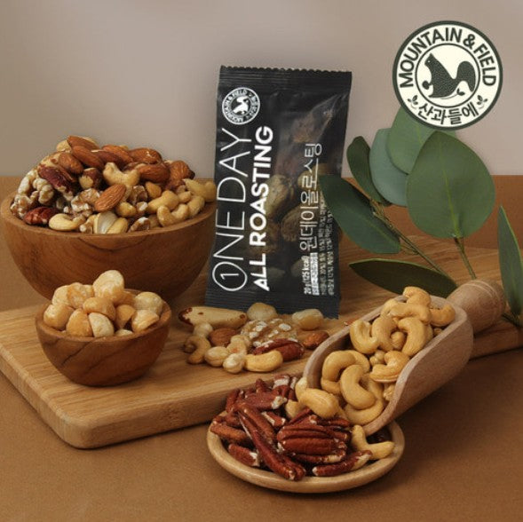 韓國Mountain & Field完美烘烤 每日果仁日常堅果 Korea Mountain & Field All Roasting Nuts Pocket Nuts 20g x 10