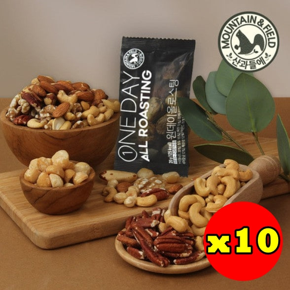 韓國Mountain & Field完美烘烤 每日果仁日常堅果 Korea Mountain & Field All Roasting Nuts Pocket Nuts 20g x 10