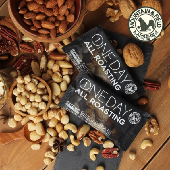 韓國Mountain & Field完美烘烤 每日果仁日常堅果 Korea Mountain & Field All Roasting Nuts Pocket Nuts 20g x 10