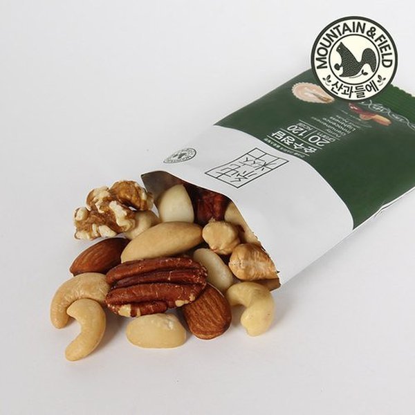 韓國Mountain & Field綠色純粹版每日果仁日常堅果 10包 Korea Mountain & Field Green Pure One Day Nuts Pocket Nuts 10 Bags