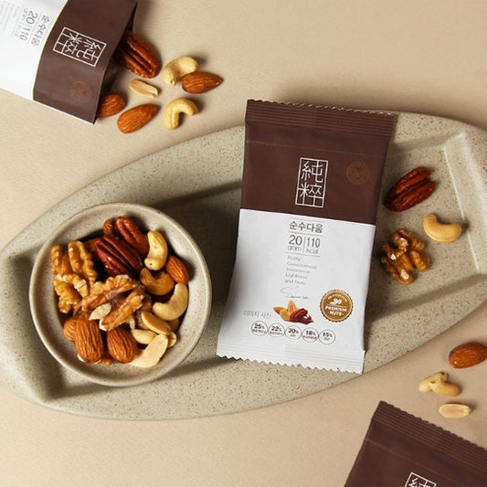 韓國Mountain & Field啡色純粹版每日果仁日常堅果 10包 Korea Mountain & Field Brown Pure One Day Nuts Pocket Nuts 10 Bags