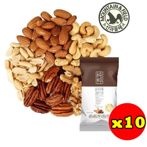 韓國Mountain & Field啡色純粹版每日果仁日常堅果 10包 Korea Mountain & Field Brown Pure One Day Nuts Pocket Nuts 10 Bags
