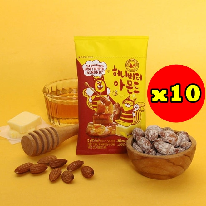 韓國 Mountain & Field 蜂蜜牛油杏仁 每日果仁日常堅果 10包 Korean Mountain & Field Honey Butter Almond Nuts 10 bags