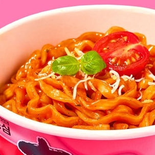 韓國農心忌廉番茄粉紅醬 拌麵撈麵 辛拉麵 辛辣麵 Rosé Spicy Cream Tomato Stir-fried Noodles 108g Big Cup
