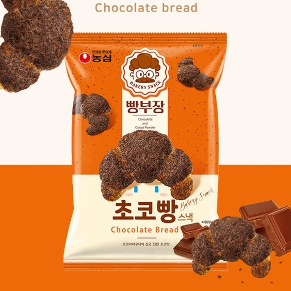 韓國農心朱古力和可可粉 香脆小食 55g Korean Nong Shim Chocolate & Cocoa Powder Bread Bakey Snack 55g