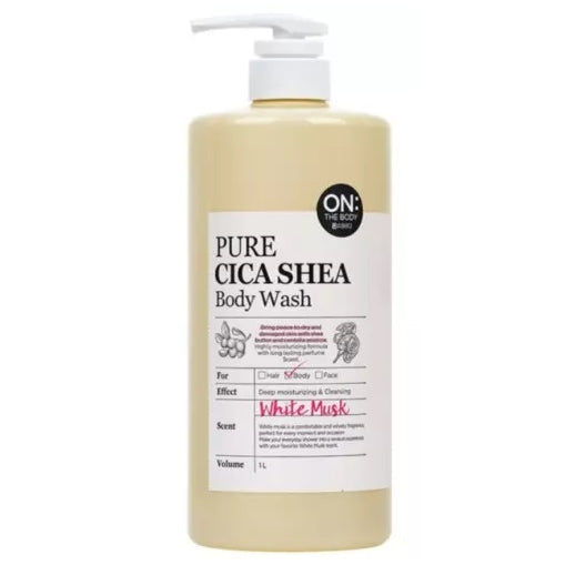 韓國 ON: THE BODY Pure Cica 白麝香 香氣沐浴露 Korea ON: THE BODY Pure Cica White Musk Body Wash 1L