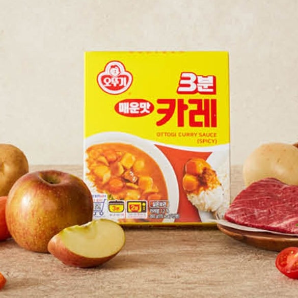 韓國不倒翁韓國 3分鐘即食 咖喱醬 - 辣味 Korean Ottogi 3 Minutes Curry Sauce - Spicy 200g