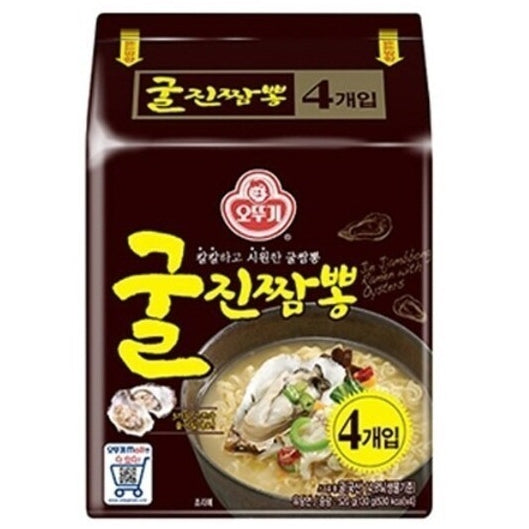 韓國不倒翁真蠔海鮮風味拉麵 即食麵 130g 4包入 Korean Ottogi Real Oyster Seafood Ramen noodles 130g x 4 packs