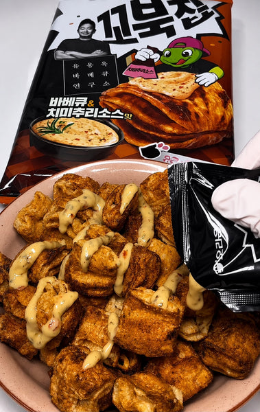 韓國 ORION 烏龜玉米脆片 烤肉與阿根廷青醬風味 Korean ORION Turtle Chips BBQ & Chimichurri Sauce (With Sauce) 117g