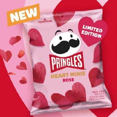韓國限定版 品客 心形迷你薯片 - 玫瑰風味 Korean PRINGLES Limited Edition Heart Minis Potato Chips - Rose 35g