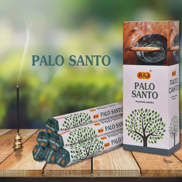 RAJ PALO SANTO 秘魯聖木線香 六角形盒裝 PALO SANTO Peruvian Holy Wood Premium Incense