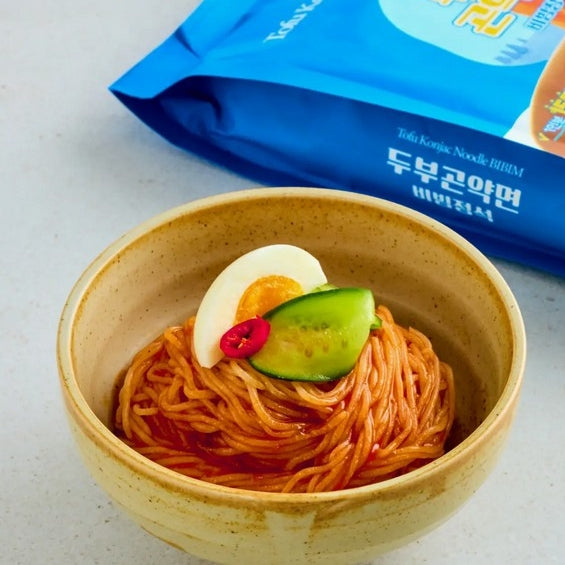 韓國 Rarasfarm 低卡路里 豆腐蒟蒻拌麵 減脂健康膳食高蛋白二人份量 Korean Rarasfarm Tofu Konjac Noodle Bibim 440g Low-Calorie Diet Protein