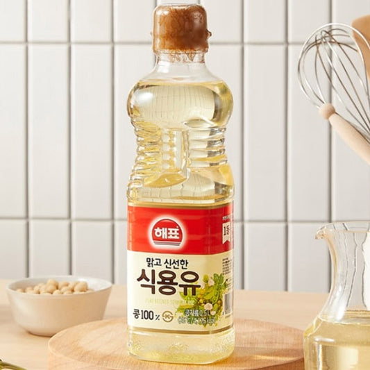 韓國三祖100% 純大豆油 대두유 Korean Sajo 100% Pure Refined Soybean Oil 0.5L