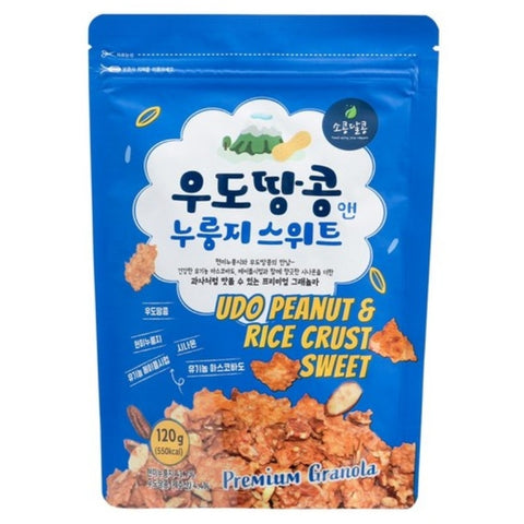 韓國Udo甜味花生玄米脆片 Korean Udo Peanut & Rice Crust Sweet 120g 우도땅콩 앤 누룽지스위트