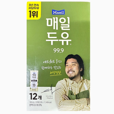 韓國Sunup無添加糖豆奶 99.9% 豆奶 190ml x12 Korean Sunup Soymilk 99.9% Soy Milk no additives sugar-free soy milk beverages dairy milk 190ml x12