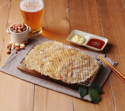 韓國平烤魚乾 魚干(大片) 100g ±10g (約4-6片) Korean seasoned dried fish (Big Sheet) 100g ±10g
