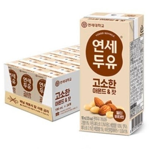 韓國延世大學杏仁豆奶 Korean Yonsei University Almond Nut Soy Milk 190ml x24