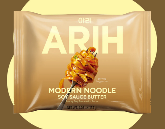 BTS 防彈少年團 ARIH 現代寬扁麵系列 醬油牛油 西式意粉風 鹹香牛油配醬油 135g x 4