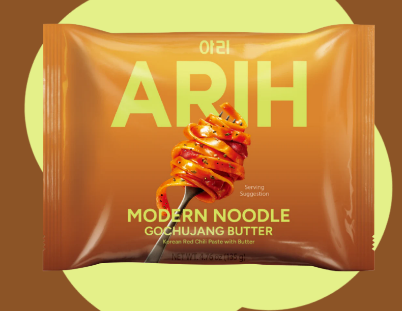 BTS 防彈少年團 ARIH 現代寬扁麵系列 韓式辣醬牛油拌麵 重口味嘅人必買 135g x 4