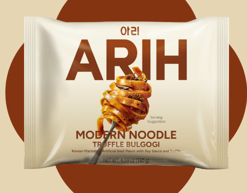 BTS 防彈少年團 ARIH 現代寬扁麵系列 黑松露烤肉 黑松露香氣好強烈 130g x 4