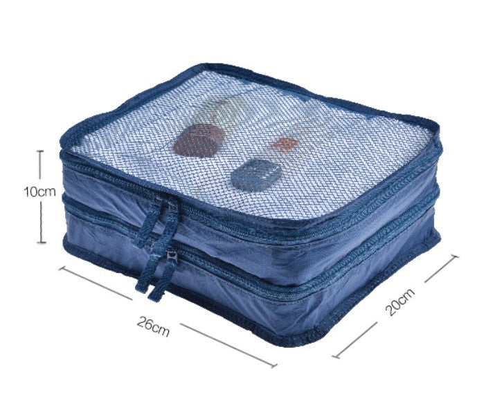 超輕  雙層  旅行收纳包 衣服分隔袋 Ultralight Double Layer Travel Clothes Divider Organizer Bag <hm0017>