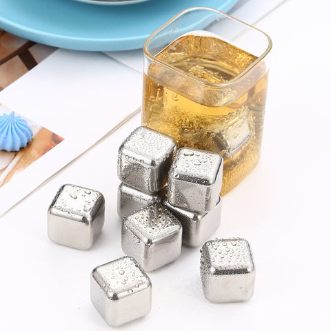 304不銹鋼 冷凍冰粒冰塊 速凍鋼冰 威士忌冰 304 Stainless Steel Frozen Whiskey Ice Cubes <hm0577>