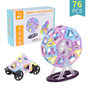 摩天輪 磁力積木 76塊 (適合3歲或以上) Ferris Wheel Magnetic Building Blocks 76pcs (Suitable for 3 years old +) <hm0620>