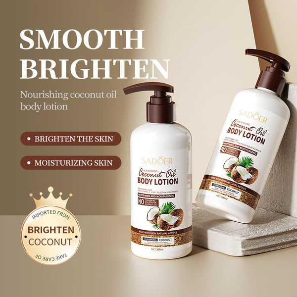 SADOER 椰子滋潤身體乳 (美白保濕) 300ml SADOER Nourishing Coconut Oil Body Lotion 300ml <hm0629>