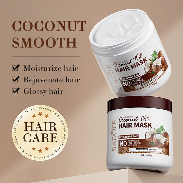 SADOER 椰子滋潤髮膜 (修復燙染髮質) 500g SADOER Nourishing Coconut Oil Hair Mask (Repair Perm Dye) 500g <hm0631>